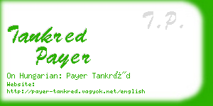 tankred payer business card
